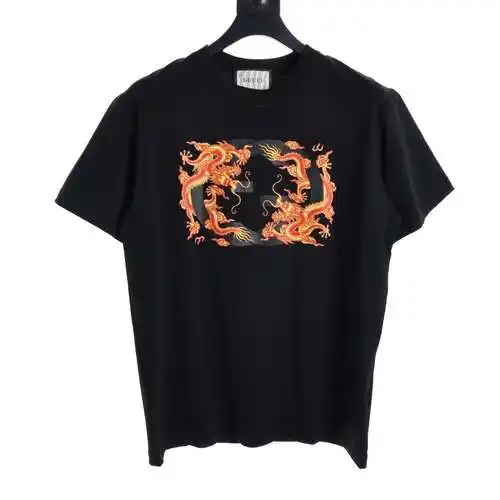 GC Year of the Dragon limited edition fire dragon interlocking print short-sleeved T-shirt