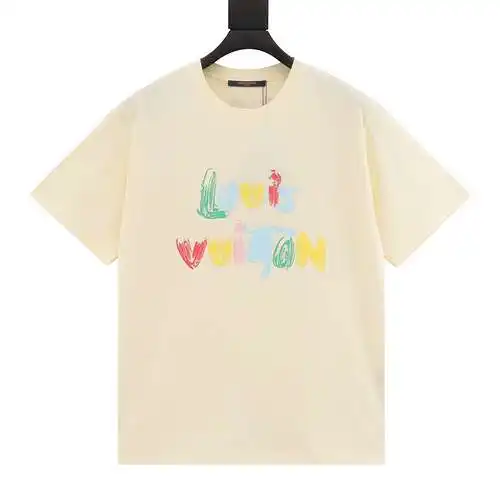 1v 24ss hand-painted graffiti lettering printed short sleeves