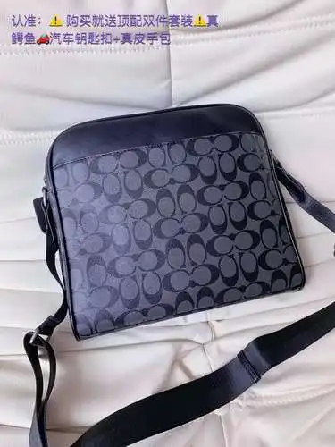 Bolso de hombre COA, bolso bandolera, bolso de hombro, fabricado en piel de vacuno original importad