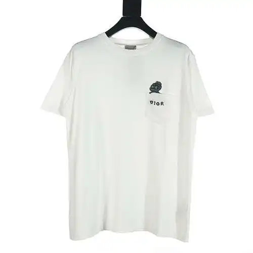 Dior CD 24 New Dinosaur Pocket Short Sleeve T-Shirt