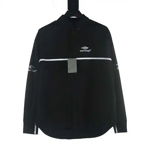 Balenciaga BLCG24SS 3B embroidered stitching long-sleeved shirt