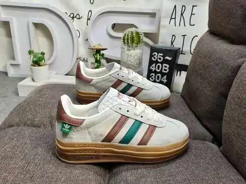 304DAdidas Originals Gazelle Bold W trébol suela gruesa de tres capas zapatillas deportivas informal