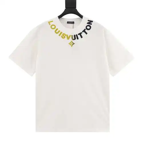 1v 24ss gradient toothbrush embroidered letter short sleeves