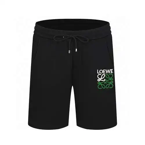 LE Loewe 2024ss toothbrush embroidery craft casual couple loose cotton terry shorts