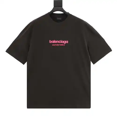BLCG fluorescent letter printed short-sleeved T-shirt