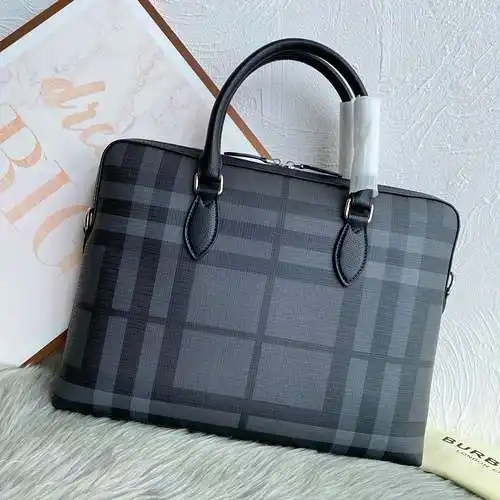 Maletín para hombre BBR, fabricado en cuero original importado de grado especial, versión réplica de