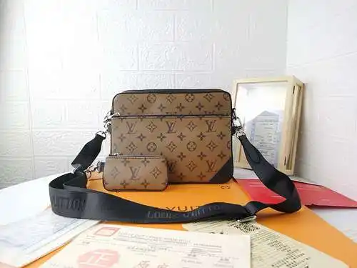Bolso bandolera LL bolso de hombre Bolso bandolera LL Fabricado en piel de vacuno original importada