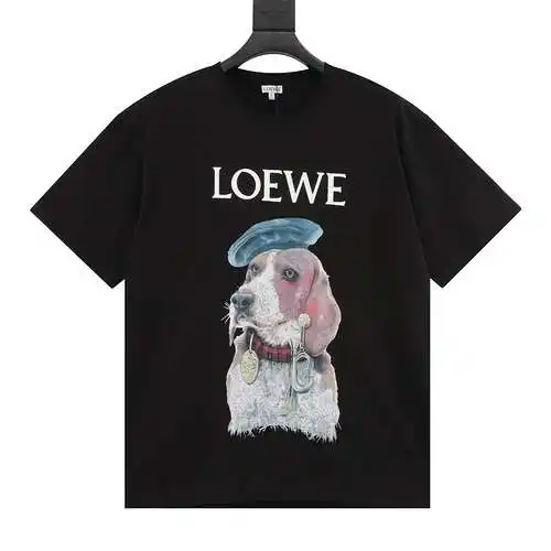 LE/Loewe 24ss dog print short sleeves