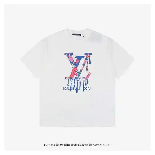 1v 23ss color dissolved presbyopia print short sleeves