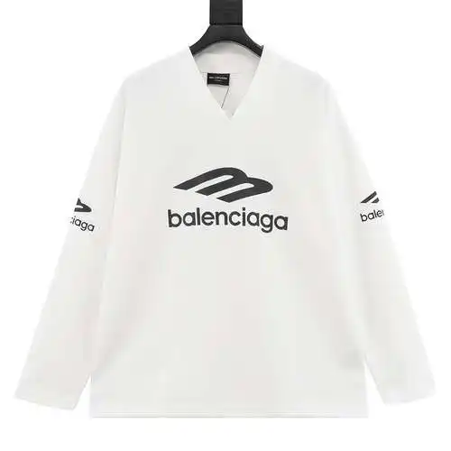 BLCG 24SS 3B printed V-neck long-sleeved ski T-shirt