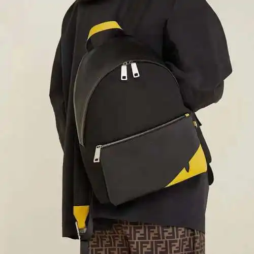 Bolso de hombre FD Fen Mochila FD Fen Bolso bandolera FD Fen Hecho de cuero de vaca original importa