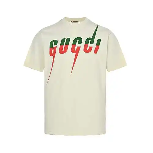 GC/Gucci 19ss lightning logo printed short sleeves