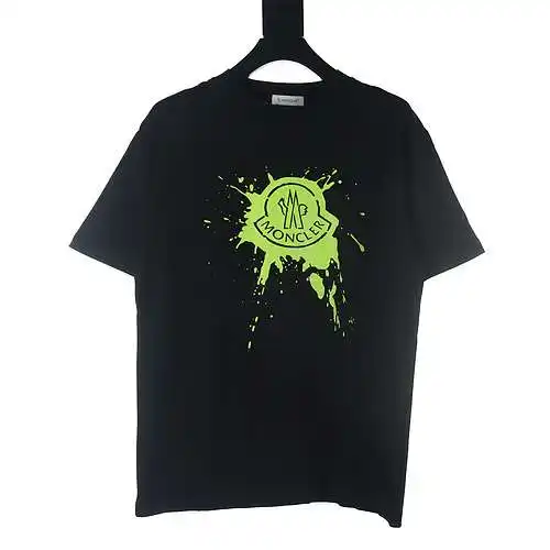 Masked MC graffiti printed short-sleeved T-shirt