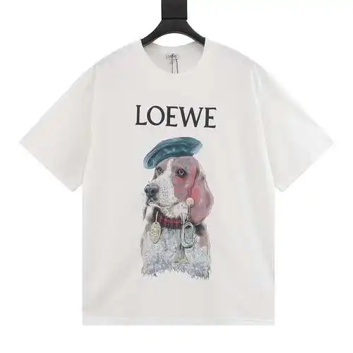 LE/Loewe 24ss dog print short sleeves