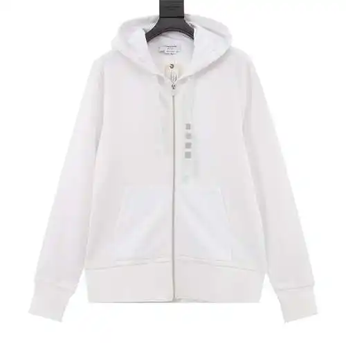 TB yarn-dyed four-bar drawstring zipper jacket