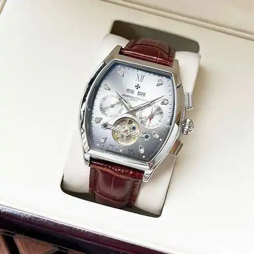 Reloj, reloj para hombre con movimiento mecánico original totalmente automático, caja y correa de ac