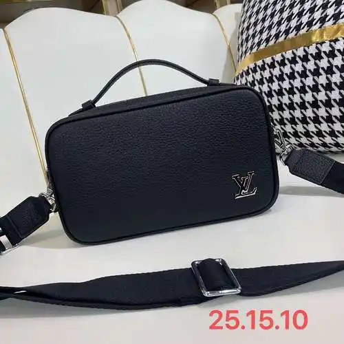 Bolso bandolera para hombre, bolso para hombre LL, bolso bandolera LL, fabricado en piel de vacuno o