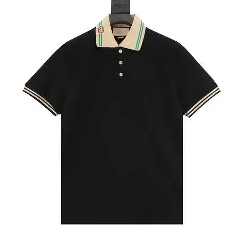 G Home Double G hemp rope embroidered Polo short sleeves on the neckline