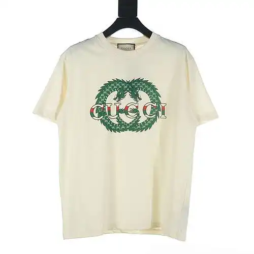 GUC GUC Year of the Dragon logo totem print short-sleeved T-shirt