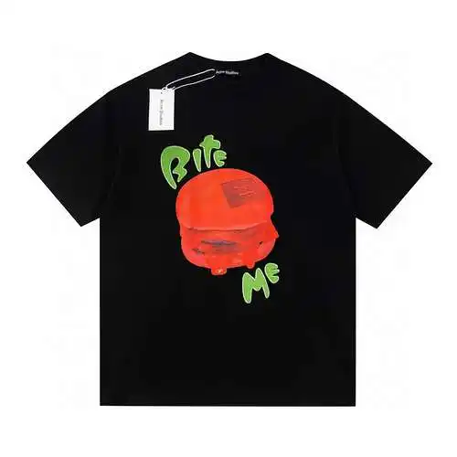 Ac*ne Studio24ss limited edition hamburger painted short-sleeved T-shirt