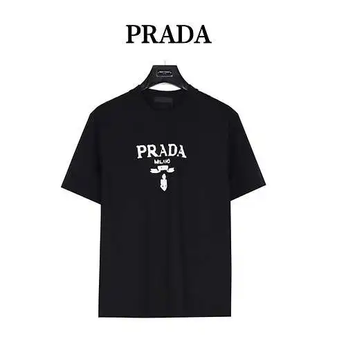 Prada PRD 24ss printed washed distressed short sleeves