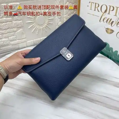 Bolso de mano, bolso de hombre Ai@Shi, bolso de mano Ai@Shi, fabricado en piel de vacuno original im