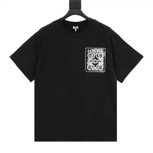 LE/Luo Yiwei embroidered logo and splash ink printed short-sleeved T-shirt