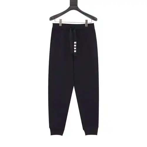 TB yarn-dyed four-bar drawstring leggings trousers