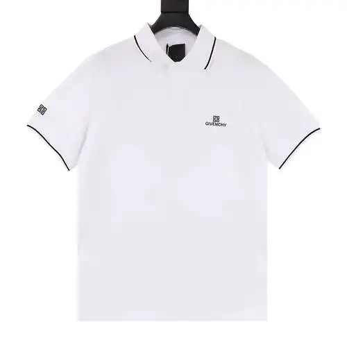 GVC letter embroidered short-sleeved polo shirt
