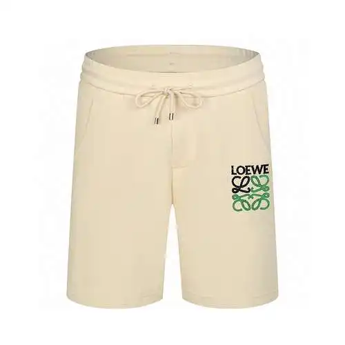 LE Loewe 2024ss toothbrush embroidery craft casual couple loose cotton terry shorts