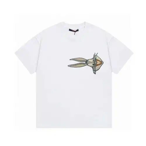 LV/Louis Vuitton 24ss Bugs Bunny embroidered short-sleeved T-shirt