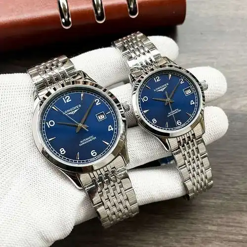 Reloj Lang@Couple Pair Reloj con movimiento mecánico original totalmente automático, caja y correa s