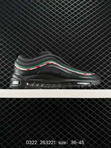 Calzado deportivo informal Nike Air Max 97 con gancho pequeño, retro, de longitud completa, con colc