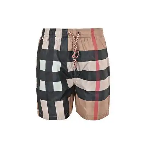 BBR/Burberry striped plaid beach shorts