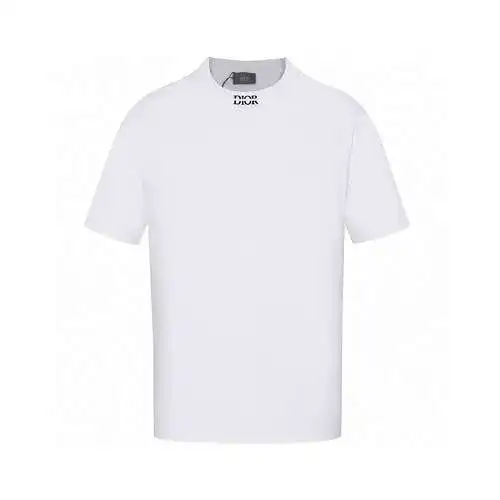 CD Dior logo high-density embroidery simple and versatile short-sleeved T-shirt
