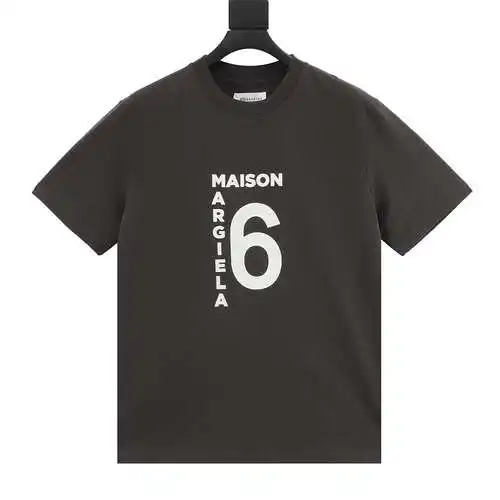 Margiela MM6 number 6 letter printed short-sleeved T-shirt