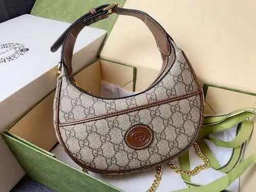 I bolso de axila GG bolso de mujer bolso GG Hecho de piel de vaca original importada, calidad de alt