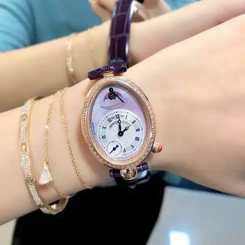 Reloj, reloj para mujer con movimiento mecánico original totalmente automático, caja y correa de ace