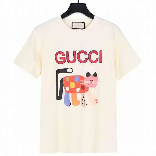 GC Gucci 24ss new fairy cat cartoon print short-sleeved T-shirt