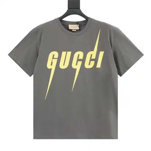 G Home Gray Lightning Round Neck Short Sleeve