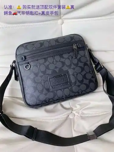 Bolso de hombre COA, bolso bandolera, bolso de hombro, fabricado en piel de vacuno original importad
