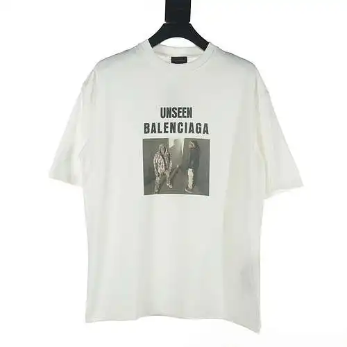 Balenciaga BLCG square portrait short-sleeved T-shirt