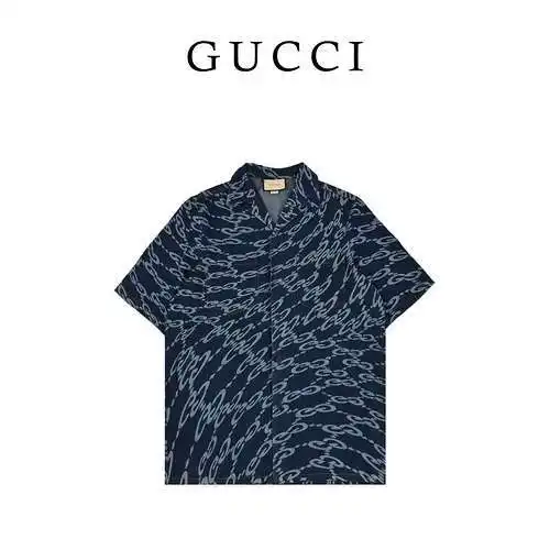 GC Gucci 24ss spring and summer new classic jacket short-sleeved shirt