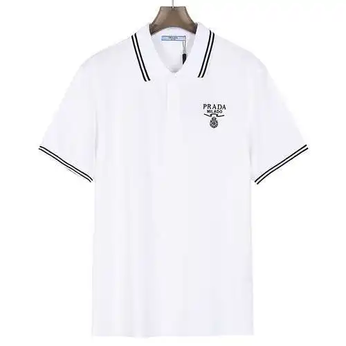 PRD/Prada 24SS small logo embroidered polo shirt