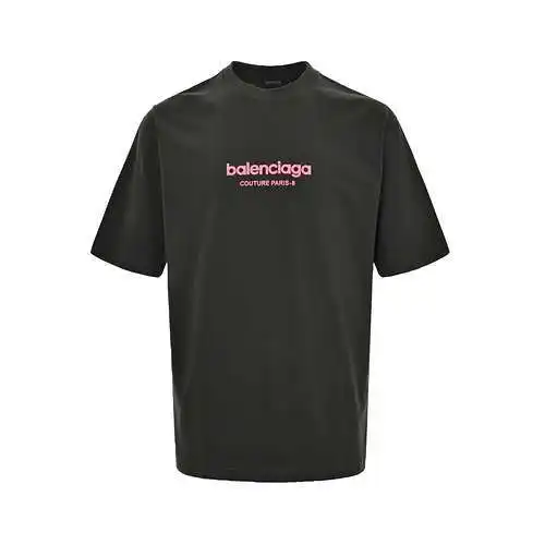 BLCG/Balenciaga fluorescent letter printed short sleeves