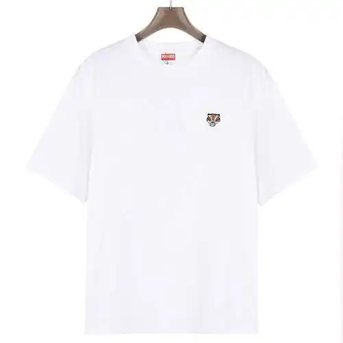 KZ/Kenzo Takada 24ss small label tiger head embroidered short-sleeved T-shirt
