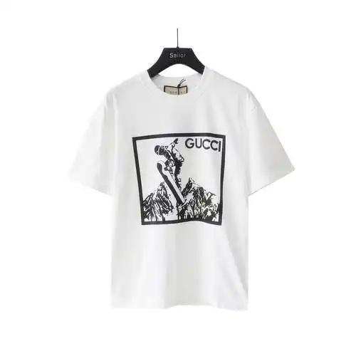 GC/Gucci Snow Mountain Leap Sliding Printed Short Sleeves