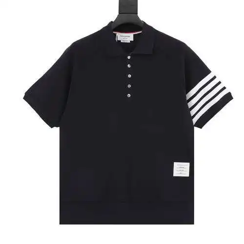 TB water ripple waffle polo shirt