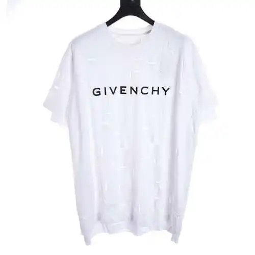 GVC 23AW Full body ripped fake two-piece short-sleeved T-shirt