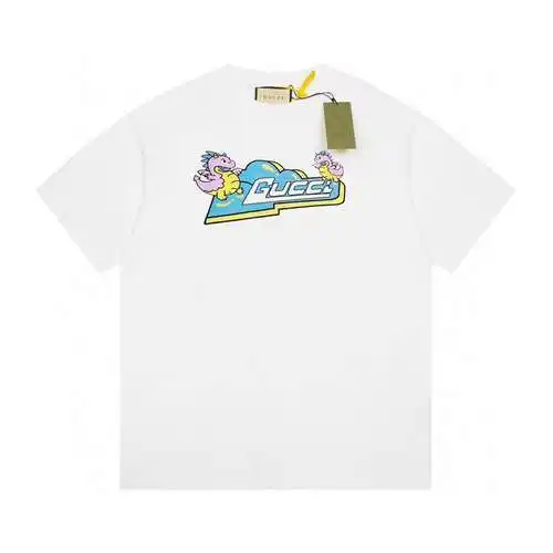 GC/Gucci 24ss Year of the Dragon limited edition cartoon little flying dragon short-sleeved T-shirt